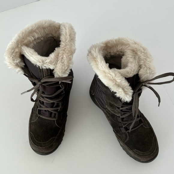 Columbia Ice Maiden ii Boots Brown Quilted Winter Snow Boots size 7 - Picture 4 of 9